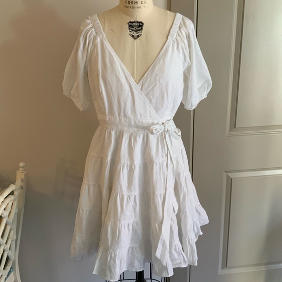 Iralee White Linen Dress 6 - Picture 3 of 8